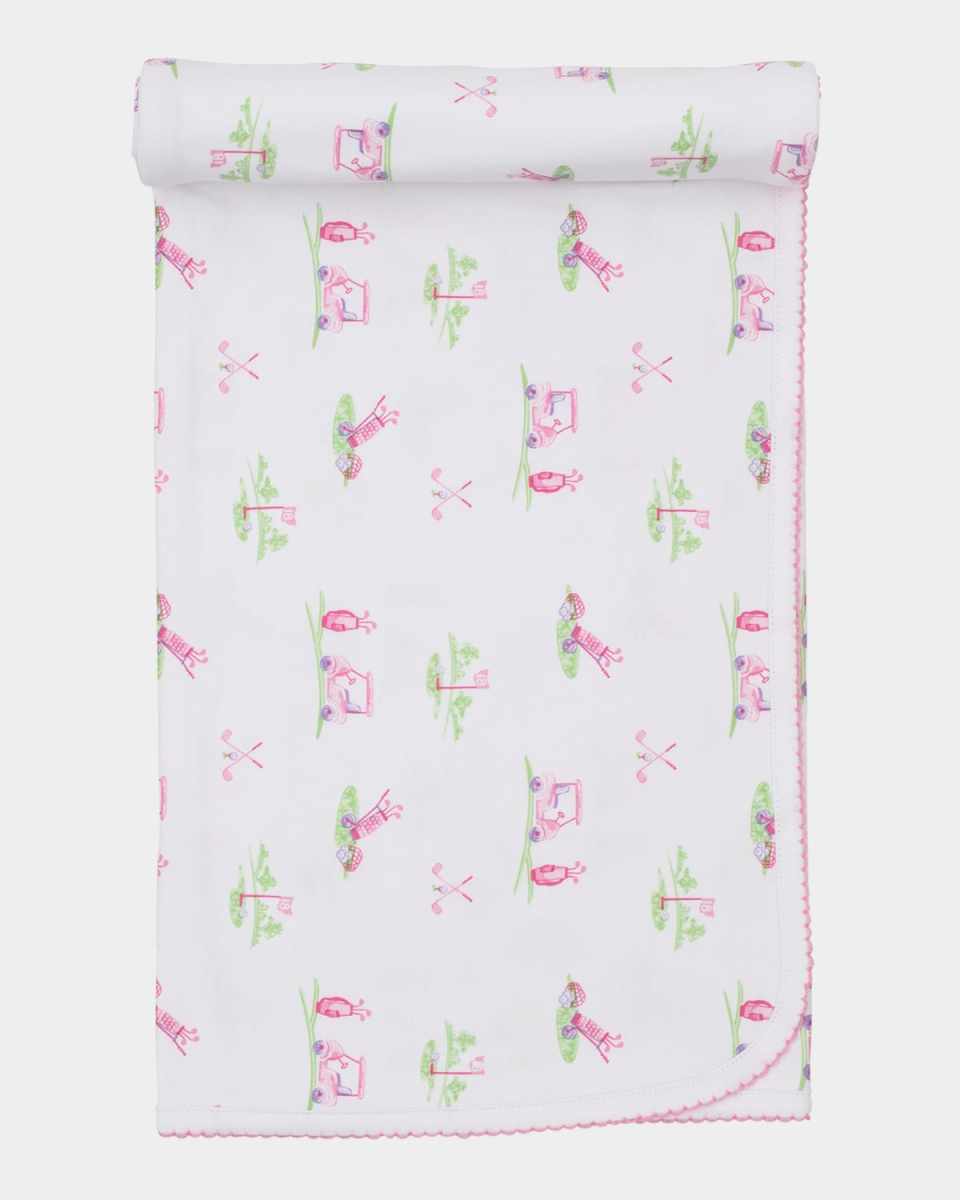 Girl's Fairway Foursome Blanket and Bib Set